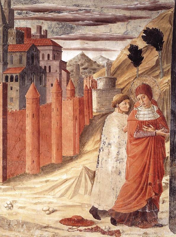 GOZZOLI, Benozzo The Departure of St Jerome from Antioch dg Norge oil painting art